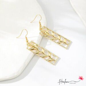 Hawaiian Heliconia Earrings